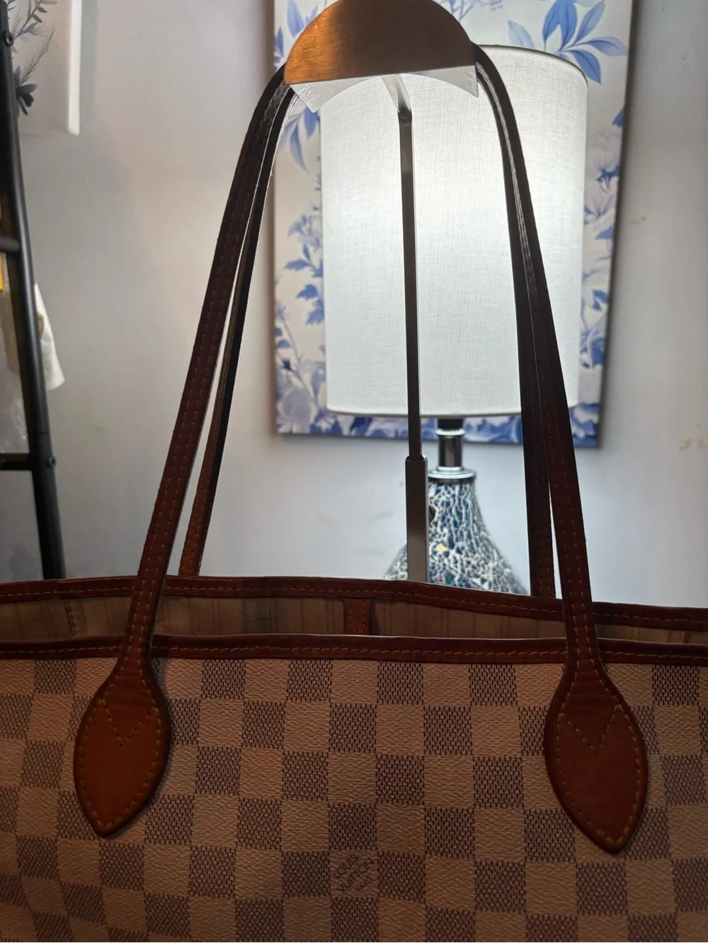 Authentic Louis Vuitton Neverfull MM – Damier Azur Canvas- please read